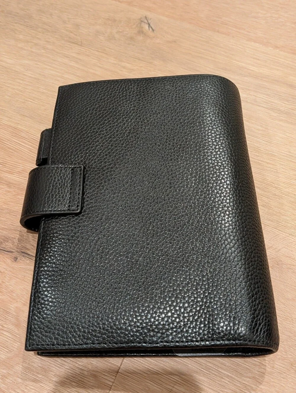Moterm Pebbled Leather Planner - Personal Size, Black